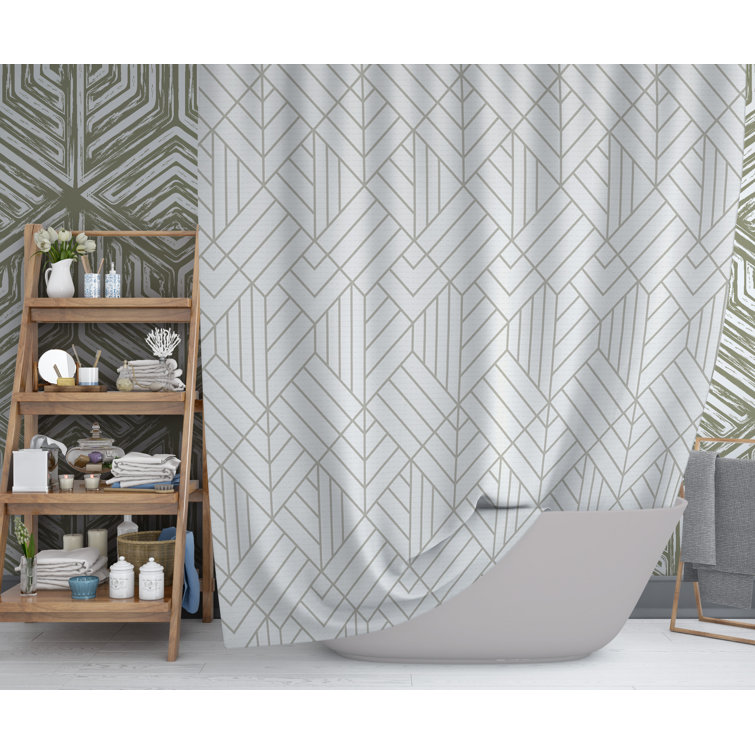 Bless international Geometric Shower Curtain Wayfair